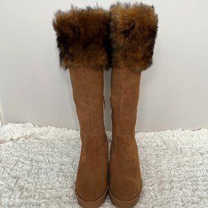 Ugg Australian suede fur trim wedge boots!